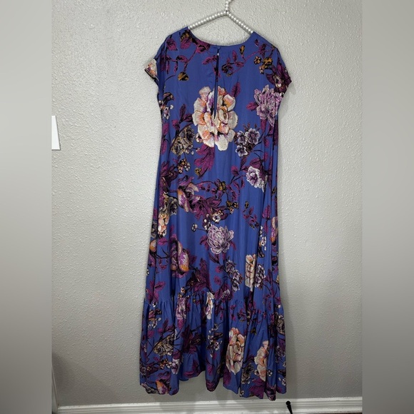 $298 FREE PEOPLE BLOSSOM SILK MAXI DRESS SIZE XS S M L - Picture 7 of 11